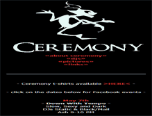 Tablet Screenshot of ceremonyboston.com